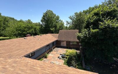 Checking out a roof on a gorgeous home in Tulsa today, CALL or DM us &lsquo;ROOF&rsquo; for a free inspection!