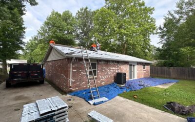 A beautiful reroof in Glenpool today! If the storms hit you hard CALL or DM &lsquo;ROOF&rsquo; now for a free inspection!