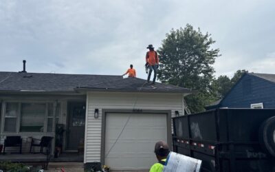 JENKS WE ARE HERE! ðŸŽ‰ We have a gorgeous home we&rsquo;re working on today, if you see us and have ANY questions or concerns about your roof CALL now or DM us to set up a free inspection!